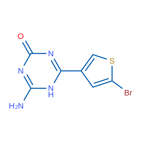 4-Amino-6-(5-bromothiophen-3-yl)-2,5-dihydro-1,3,5-triazin-2-one 1g