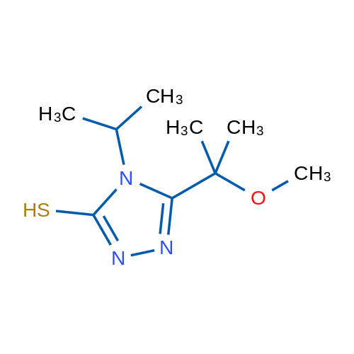 5-(2-Methoxypropan-2-yl)-4-(propan-2-yl)-4H-1,2,4-triazole-3-thiol 1g