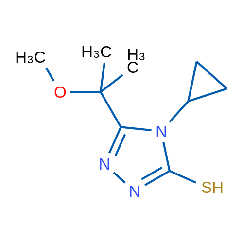 4-Cyclopropyl-5-(2-methoxypropan-2-yl)-4H-1,2,4-triazole-3-thiol 1g