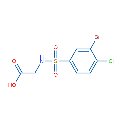 2-(3-Bromo-4-chlorophenylsulfonamido)acetic acid 1g