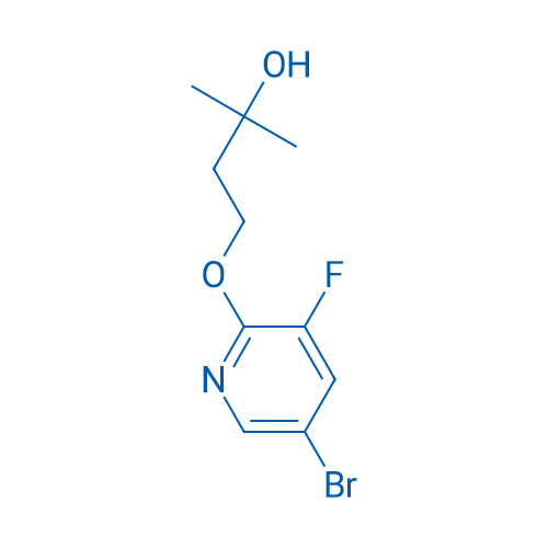 4-((5-Bromo-3-fluoropyridin-2-yl)oxy)-2-methylbutan-2-ol 1g