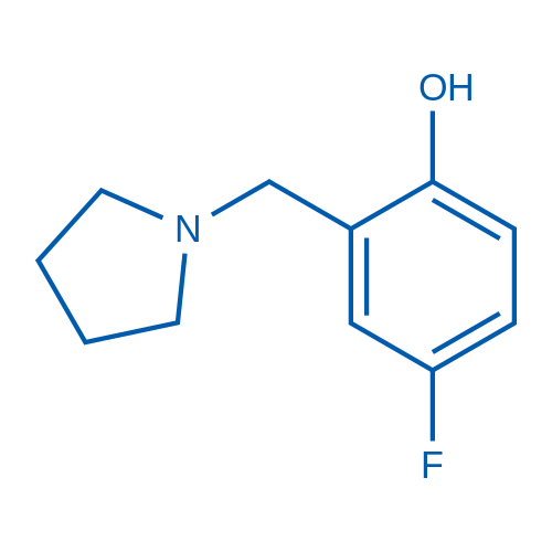 4-Fluoro-2-(pyrrolidin-1-ylmethyl)phenol 5g