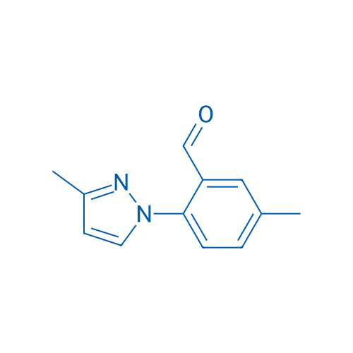 5-Methyl-2-(3-methyl-1H-pyrazol-1-yl)benzaldehyde 1g