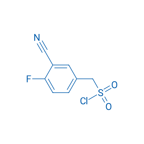 (3-Cyano-4-fluorophenyl)methanesulfonyl chloride 1g