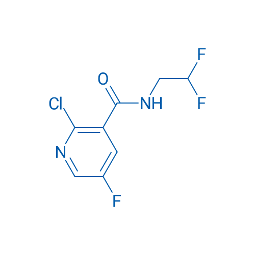 2-Chloro-N-(2,2-difluoroethyl)-5-fluoronicotinamide 1g