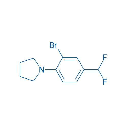 1-(2-bromo-4-(difluoromethyl)phenyl)pyrrolidine 1g