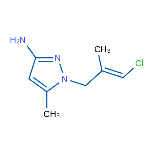 1-(3-Chloro-2-methylprop-2-en-1-yl)-5-methyl-1H-pyrazol-3-amine 1g