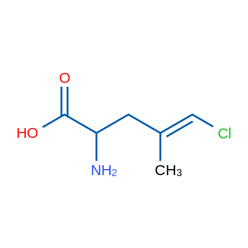 2-Amino-5-chloro-4-methylpent-4-enoic acid 1g