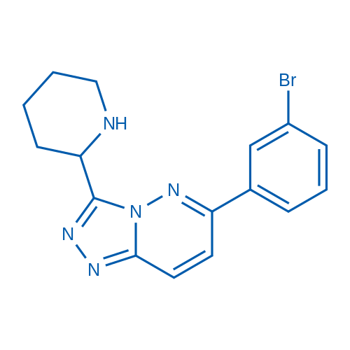 6-(3-Bromophenyl)-3-(piperidin-2-yl)-[1,2,4]triazolo[4,3-b]pyridazine 1g