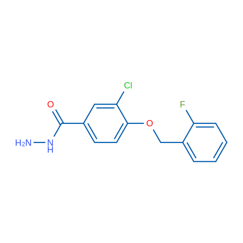 3-Chloro-4-((2-fluorobenzyl)oxy)benzohydrazide 1g
