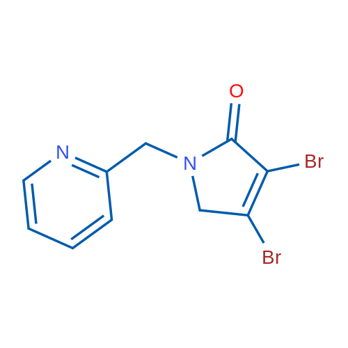3,4-Dibromo-1-(pyridin-2-ylmethyl)-1H-pyrrol-2(5H)-one 1g