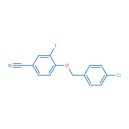 4-((4-Chlorobenzyl)oxy)-3-iodobenzonitrile 1g