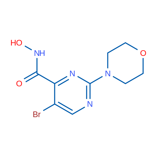 5-Bromo-N-hydroxy-2-morpholinopyrimidine-4-carboxamide 1g