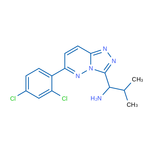 1-(6-(2,4-Dichlorophenyl)-[1,2,4]triazolo[4,3-b]pyridazin-3-yl)-2-methylpropan-1-amine 1g