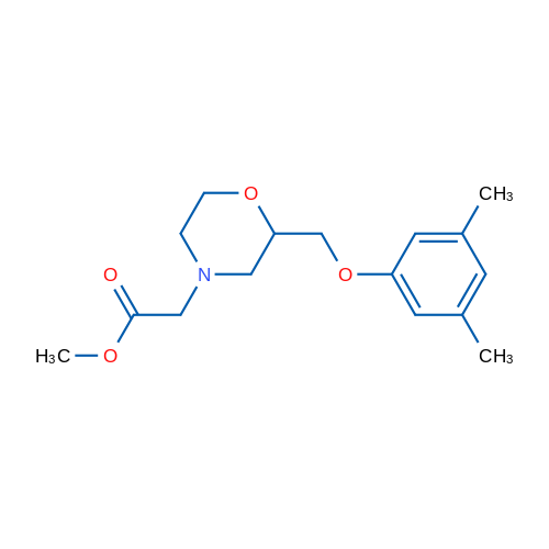 Methyl 2-(2-((3,5-dimethylphenoxy)methyl)morpholino)acetate 1g