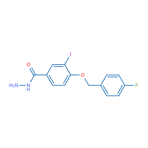 4-((4-Fluorobenzyl)oxy)-3-iodobenzohydrazide 1g