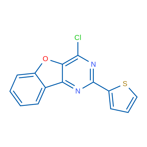 4-Chloro-2-(thiophen-2-yl)benzofuro[3,2-d]pyrimidine 1g