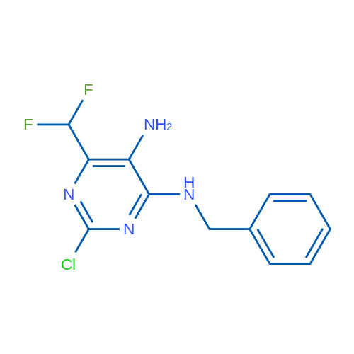 N4-Benzyl-2-chloro-6-(difluoromethyl)pyrimidine-4,5-diamine 1g