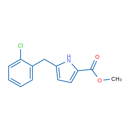 Methyl 5-(2-chlorobenzyl)-1H-pyrrole-2-carboxylate 1g