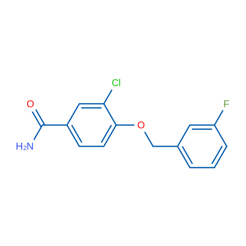 3-Chloro-4-((3-fluorobenzyl)oxy)benzamide 1g