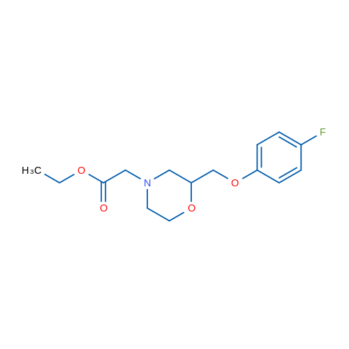 Ethyl 2-(2-((4-fluorophenoxy)methyl)morpholino)acetate 1g