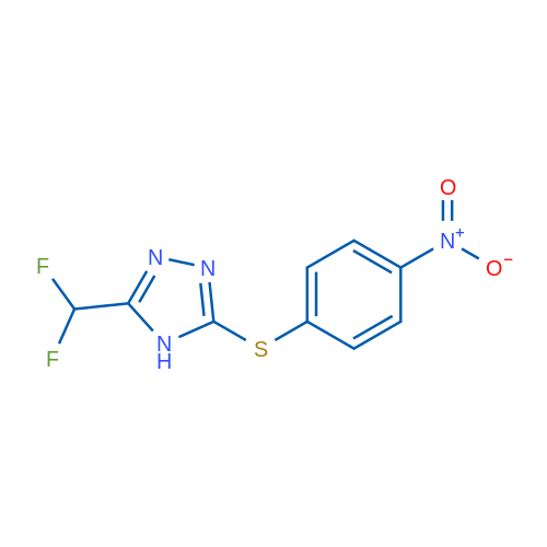 3-(Difluoromethyl)-5-((4-nitrophenyl)thio)-4H-1,2,4-triazole 1g