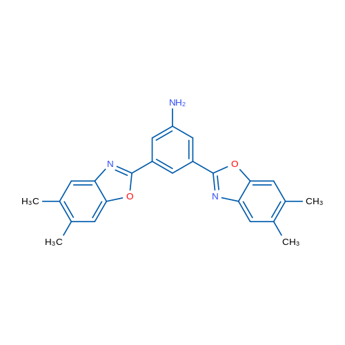 3,5-Bis(5,6-dimethylbenzo[d]oxazol-2-yl)aniline 1g