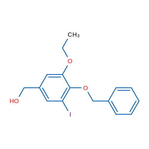 (4-(Benzyloxy)-3-ethoxy-5-iodophenyl)methanol 1g