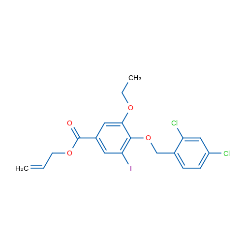 Allyl 4-((2,4-dichlorobenzyl)oxy)-3-ethoxy-5-iodobenzoate 1g