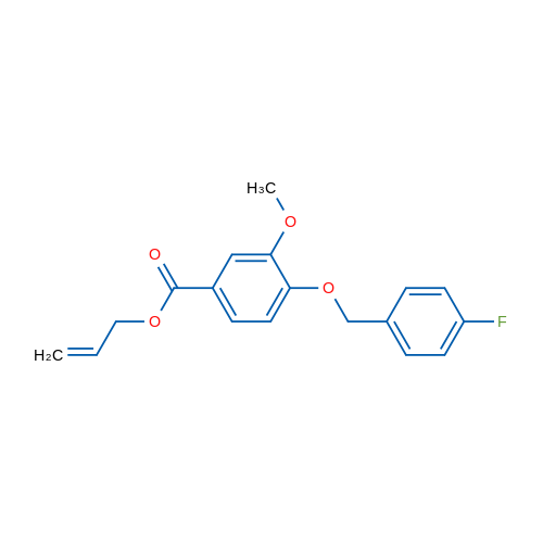 Allyl 4-((4-fluorobenzyl)oxy)-3-methoxybenzoate 1g