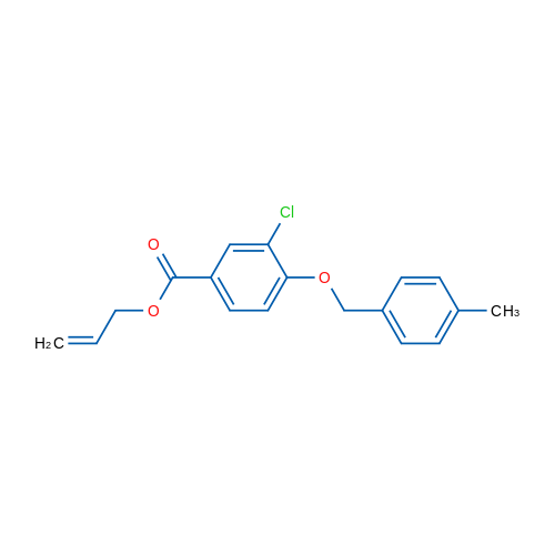 Allyl 3-chloro-4-((4-methylbenzyl)oxy)benzoate 1g