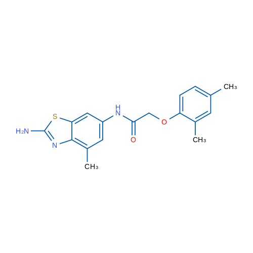 N-(2-Amino-4-methylbenzo[d]thiazol-6-yl)-2-(2,4-dimethylphenoxy)acetamide 1g