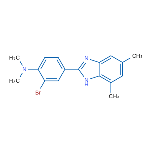 2-Bromo-4-(5,7-dimethyl-1H-benzo[d]imidazol-2-yl)-N,N-dimethylaniline 1g