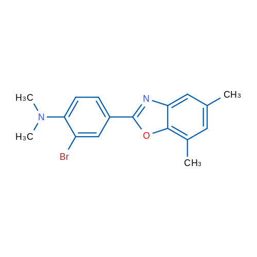 2-Bromo-4-(5,7-dimethylbenzo[d]oxazol-2-yl)-N,N-dimethylaniline 1g