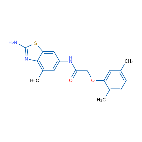 N-(2-Amino-4-methylbenzo[d]thiazol-6-yl)-2-(2,5-dimethylphenoxy)acetamide 1g