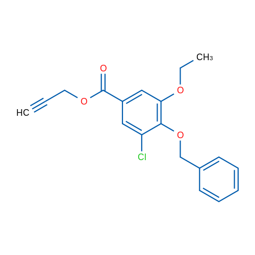 Prop-2-yn-1-yl 4-(benzyloxy)-3-chloro-5-ethoxybenzoate 1g