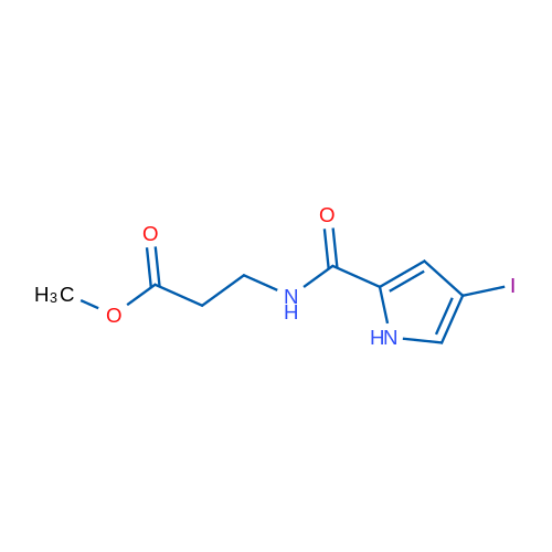 Methyl 3-(4-iodo-1H-pyrrole-2-carboxamido)propanoate 1g