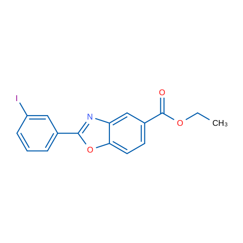 Ethyl 2-(3-iodophenyl)benzo[d]oxazole-5-carboxylate 1g