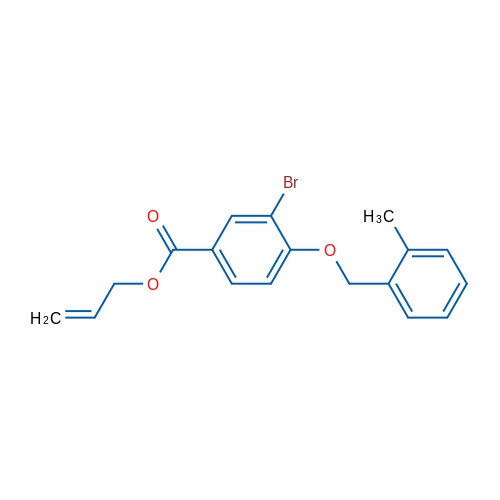 Allyl 3-bromo-4-((2-methylbenzyl)oxy)benzoate 1g