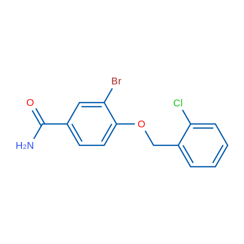 3-Bromo-4-((2-chlorobenzyl)oxy)benzamide 1g