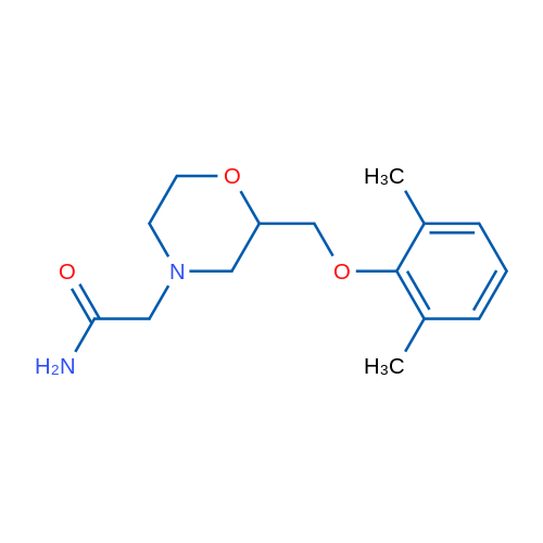 2-(2-((2,6-Dimethylphenoxy)methyl)morpholino)acetamide 1g