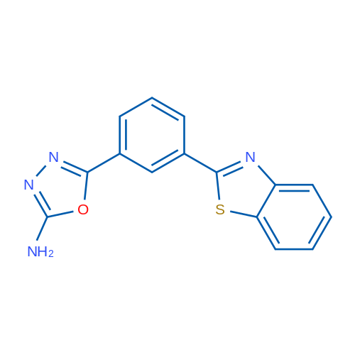 5-(3-(Benzo[d]thiazol-2-yl)phenyl)-1,3,4-oxadiazol-2-amine 1g