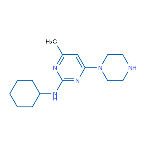 N-Cyclohexyl-4-methyl-6-(piperazin-1-yl)pyrimidin-2-amine 1g