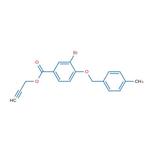 Prop-2-yn-1-yl 3-bromo-4-((4-methylbenzyl)oxy)benzoate 1g