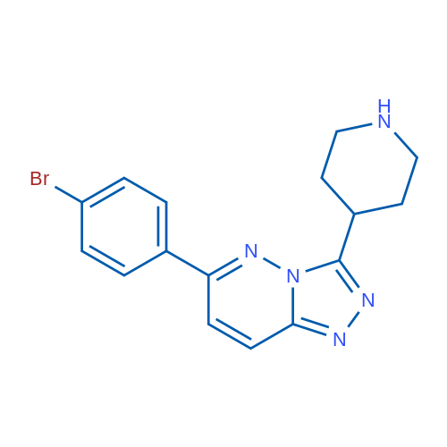 6-(4-Bromophenyl)-3-(piperidin-4-yl)-[1,2,4]triazolo[4,3-b]pyridazine 1g