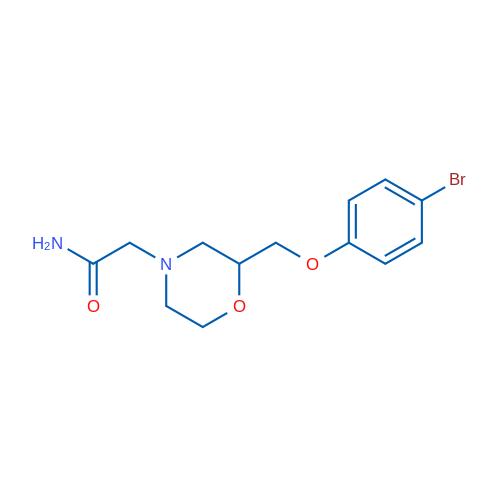 2-(2-((4-Bromophenoxy)methyl)morpholino)acetamide 1g