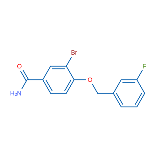 3-Bromo-4-((3-fluorobenzyl)oxy)benzamide 1g