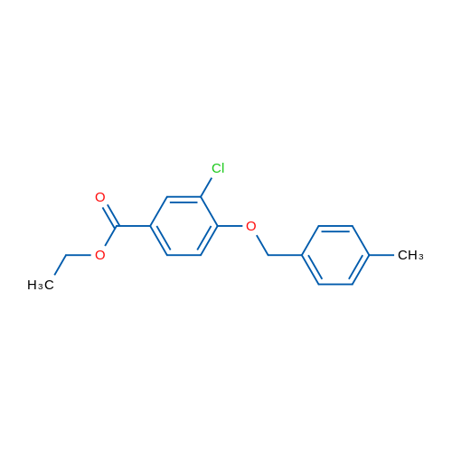 Ethyl 3-chloro-4-((4-methylbenzyl)oxy)benzoate 1g
