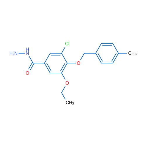3-Chloro-5-ethoxy-4-((4-methylbenzyl)oxy)benzohydrazide 1g