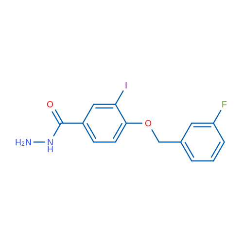 4-((3-Fluorobenzyl)oxy)-3-iodobenzohydrazide 1g